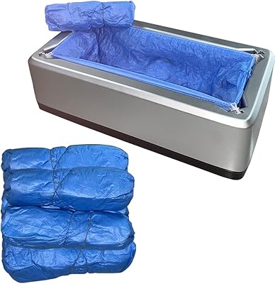 Automatic distributor of shoe cover with 50 disposable non-slip chaussure covers, one portable hideout covers one size, hide-coverage for the house, the interior, the desk, the supermarket.. DIAYTAR NIGERIA: Nigeria's answer to affordable online shopping with reliable 5-8 day delivery guarantee.