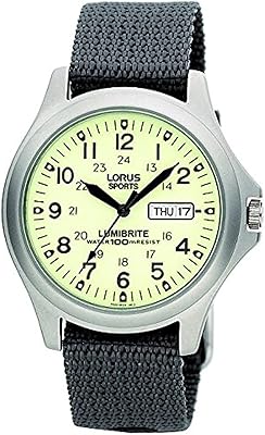 Analog quartz watch for men with fabric and fabric bracelet - RXF41AX7, white/gray, bracelet, white/gray, bracelet.. DIAYTAR NIGERIA: Where quality meets affordability, with thousands of products delivered in less than 8 days.