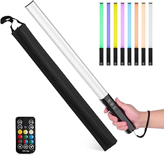LED LED LED RGB REPCHERABLE ICAM BATTER with 10 lighting modes and 12 light levels 1000 lumens and color temperature 3200-5600K with portable bag, carabiner and remote control.. DIAYTAR NIGERIA: The marketplace that brings affordable products to every Nigerian home in under 8 days.