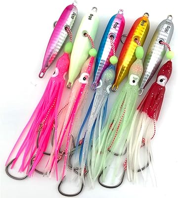 J-Barzilai fishing lures with slow fall metallic spoon artificial lure salt water fishing lures by boat for muscat tuna trout, 5 colors 160g/180g/200g.. Shop confidently on DIAYTAR Nigeria — everything you need, delivered quickly.