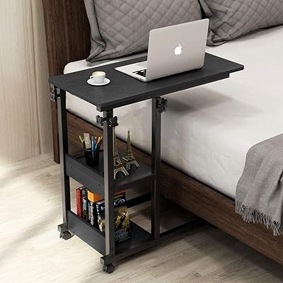 Portable side table of 80 cm table with casters rotary cart for computer.. DIAYTAR NIGERIA revolutionizes access to quality products with affordable prices and dependable shipping.