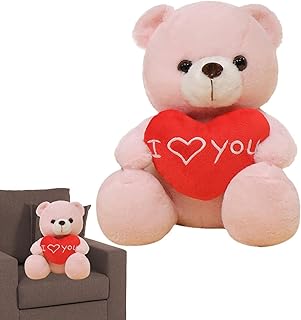 Plush bears for Valentine's Day - I love you love you with 11 inch with heart - gift for wedding, birthday, girlfriend, woman.. DIAYTAR NIGERIA: Your trusted marketplace that combines variety, affordability and reliable shipping.