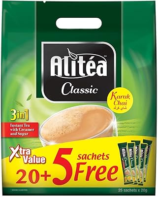 Set of Instantai Classic Karak Instantai Classic Tea Sachets, weighing 20 grams, composed of 20 pieces + 5 free rooms, Green.. Nigeria's most diverse e-commerce platform delivers quality and affordability to your doorstep in 5-8 days.