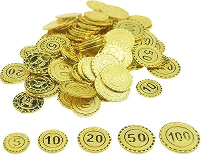100 gold coins, negotiation chip, plastic play play for children, party supplies, coins, Christmas decoration, Halloween toy.. Transform your shopping experience with DIAYTAR NIGERIA's vast product selection delivered at unbeatable prices.