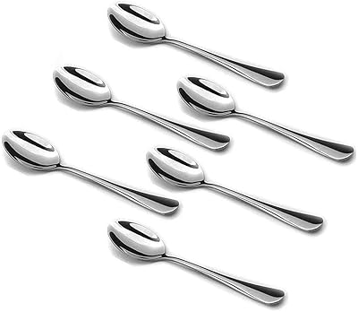 Set of EXPRESSO EXPRESSOS, 6 rooms, mini teaspoons, 18/10 stainless steel coffee spoons for dessert, tea and aperitifs 4.7.. Why shop anywhere else? DIAYTAR Nigeria has it all and delivers fast.