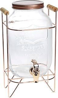 Homecraft glass drinks dispenser with beer support with tap and lid.. DIAYTAR NIGERIA: Redefining online shopping with unbeatable prices and consistent delivery times.