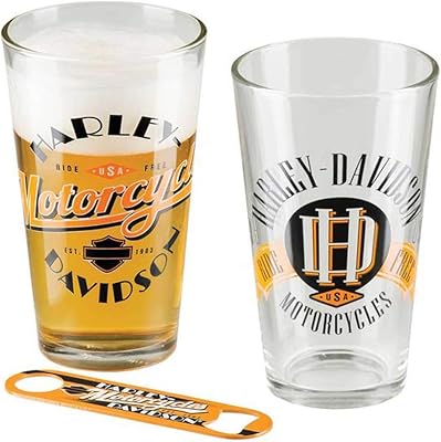 Set of Harley Davidson cups without pint with bottle opener - 2 - 16 oz set. HDL-18798.. DIAYTAR NIGERIA: Where every search yields affordable results delivered promptly to your door.