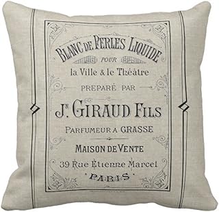 AMFINSI Elegant decorative cushion cover with a French advertising motive.. No more overpriced stores — DIAYTAR Nigeria brings the best to your door.