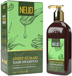 Neud Ghrit Kumari hair shampoo for men and women - 300 ml.. Get the deals you love and the delivery speed you need at DIAYTAR Nigeria.