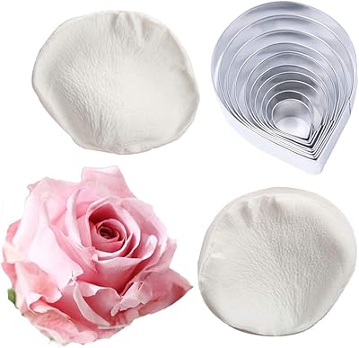 Set of 10 pink Austin cookie cutters and 2 pieces in the shape of rose petals, silicone fondant pan, manufacturing tool for vein petal flowers, cake decoration set, JUMSTIF floral decor.. DIAYTAR NIGERIA: Where every click leads to affordable purchases delivered promptly to your door.