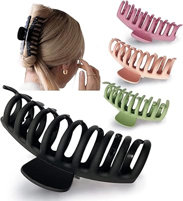 Large hair clips for women and girls, large hair clips for thick and curly hair from the 90s, 4.33 inch strong outfits, non -slip hair tongs (4 pieces).. Nigeria's most diverse e-commerce platform delivers quality and affordability to your doorstep in 5-8 days.