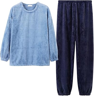Kenovt winter pajamas for men, thick flannel pajamas for men, hot pajamas for men, pretty night clothes, set of relaxed checkered lounge (size: L).. DIAYTAR NIGERIA revolutionizes online shopping with competitive prices and reliable 5-8 day delivery.