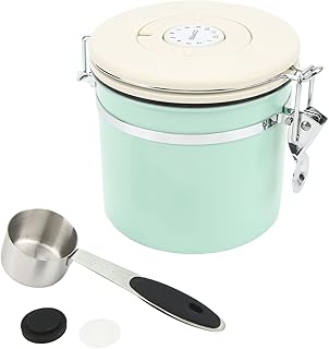 Coffee storage box hermetic container stainless steel cooking food with spoon and wheel.. Experience DIAYTAR NIGERIA, where extensive product variety meets pocket-friendly prices and reliable delivery.