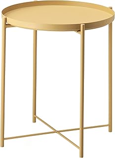 Small round coffee table with northern northern design with waterproof metal with tray.. Order today, receive this week — shopping with DIAYTAR Nigeria is that simple.