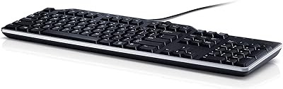 USB Dell multimedia keyboard for businesses - KB522 | English design.. Save time and money with DIAYTAR Nigeria’s online store.