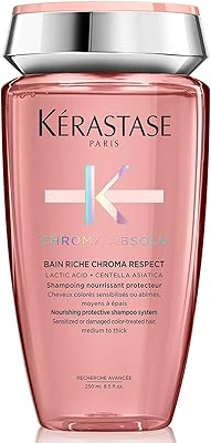 Keratase Chroma Absoli nourishing and protective shampoo and protective for sensitive or damaged colored hair, thick medium, alpha hydroxyl acid (AHA) and Pine Rich Chroma Respect 250 ml.. Experience retail satisfaction with DIAYTAR NIGERIA's comprehensive platform and prompt shipping service.