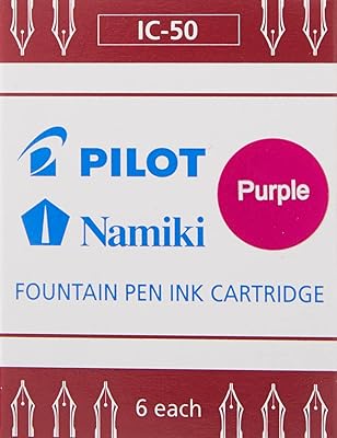 Namiki rechargeable ink cartridges for pen, 6 pieces, purple.. Shop smarter, not harder with DIAYTAR NIGERIA - thousands of products at your fingertips with affordable delivery.