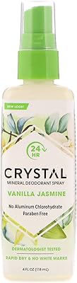 Crystal Crystal deodorant in spray, 4 oz, vanilla perfume and jasmine (118 ml).. Your complete e-commerce destination, DIAYTAR NIGERIA combines variety with budget-friendly nationwide shipping.