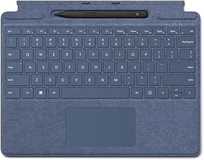 Microsoft Surface Pro 9 or 8 OX keyboard - Cover Premium - Blue type.. Experience the convenience of one-stop shopping with DIAYTAR NIGERIA's diverse and affordable marketplace.