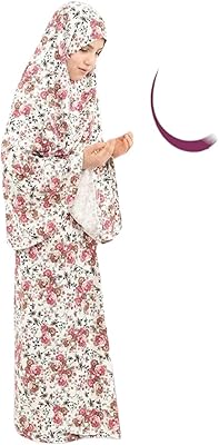 Abaya flower costume for girl with hijab (batch of 2 pieces, white).. DIAYTAR NIGERIA delivers on our promise of variety, affordability, and prompt nationwide service.
