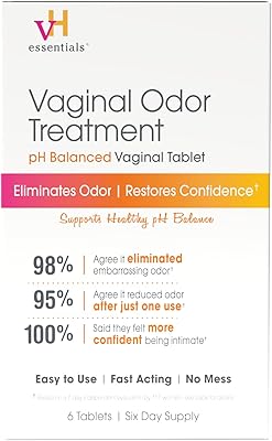 VH Essentials L odor control - balanced pH suppositories - 6 tablets with applicator, white, (667-06).. DIAYTAR NIGERIA brings the marketplace to every Nigerian home with affordable prices and quick delivery.
