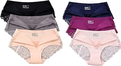 Qoryx underwear for women's silk silk pants without seam (pack of 6).. Shop with purpose at DIAYTAR NIGERIA and receive quality products at budget rates within 8 days.