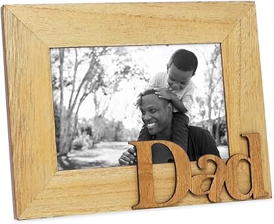 ("dad" 10 cm x 15 cm natural) Photo frame Isaac Jacobs in wood.. Experience the convenience of one-stop shopping with DIAYTAR NIGERIA's diverse and affordable marketplace.