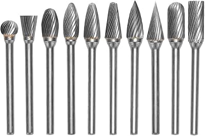 Yakamoz Lot of 10 rotary strawberries in monobloc steel in tungsten with 1/8 inch rod (3 mm) with unique cut for wood work, drilling, sculpture, engraving tools.. DIAYTAR NIGERIA provides endless shopping possibilities with affordable prices and prompt delivery service.