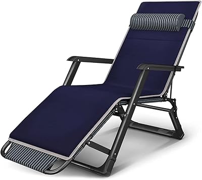 Blue and black folding flock chair adapted to the garden, pregnant women, living room, bedroom, office, summer relaxation and lunch break (color: C).. Nigeria shops with DIAYTAR — wide selection, fast shipping, and great value.