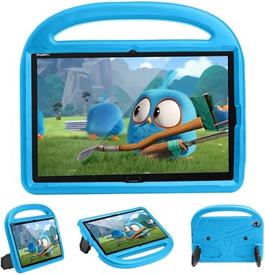 Case for Huawei Mediapad M5/M6 10.8 inch tablet, adapted to children, handle with support, secure, light, shock resistant foam cover, blue.. Experience the power of choice with DIAYTAR NIGERIA's extensive catalog and reliable delivery service.