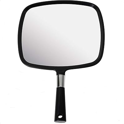 Mirrorvana Large Comfortable Pocket Mirror (Barber model 2017 Black) | New and improved poster.. Your everyday shopping companion, DIAYTAR NIGERIA offers unbeatable value with nationwide delivery.
