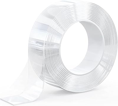 Robust double -sided adhesive tape with 9.85 feet blade, transparent adhesive tape nano removable and washable gel without trace for decoration of home office carpets at home.. DIAYTAR NIGERIA: Where shopping is affordable, selection is vast, and delivery is always reliable.