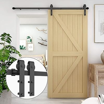 CCJH hardware kit for Robust sliding barn carrier 40 in for simple wooden door, super adjusted door panel 24 '' wide.. Shop with purpose and save with DIAYTAR NIGERIA's extensive platform and nationwide delivery service.