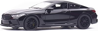 BMW M8 Pressure molded toy car in zinc alloy, toy car toured under pressure with sound and light, gift for children, boys and girls (black).. DIAYTAR NIGERIA combines extensive variety with budget-friendly prices and prompt nationwide delivery.