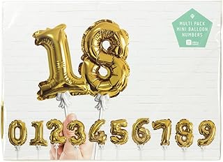 Talking Tables Mini Birthday Cake Decoration in the shape of a figure, 5 cm, gold.. Join thousands of satisfied shoppers on DIAYTAR Nigeria.