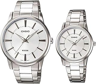 A set of unisex watches of "Casio" with a classic design a steel bracelet.. DIAYTAR NIGERIA transforms desires into deliveries with our affordable prices and dependable shipping.