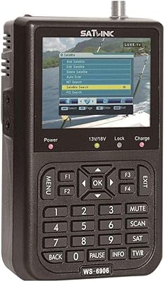Nano Classic WS-6906 WS 6906 digital satellite signal measurement receiver, 3.5 inch LCD screen, HD DVB-S FTA C and KU of Satlink.. Experience retail convenience with DIAYTAR NIGERIA's comprehensive platform and 5-8 day nationwide shipping.