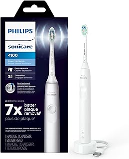 Philips Sonicare 4100 Rechargeable electric toothbrush with pressure sensor, white HX3681/23.. Affordable shopping made easy on DIAYTAR Nigeria, with fast delivery from 5 to 8 days.