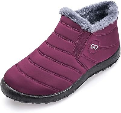 Snow boots for women, hot, waterproof, comfortable boots, to put on, lined with fur, winter boots for women.. DIAYTAR Nigeria: Your one-stop online shop with unbeatable prices and nationwide delivery in under 8 days.