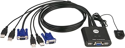 Switch KVM USB 2 Ports ATON CS22U | Leader n ° 1 of the KVM market, black.. Explore fashion, tech, home goods, and more on DIAYTAR Nigeria — always affordable, always fast.