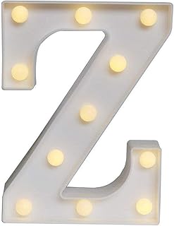 Ogarmar Decorative LED lamp with numbers, white plastic marquee for wedding festival decoration, works with batteries (Z).. Shop anytime, receive on time — only with DIAYTAR Nigeria.