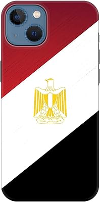 Tough pro series stylized shell compatible with Apple iPhone 13, double PC + TPU hybrid layer, personalized mobile protection with TPU protection in printed matt finish - Egypt flag.. Your ultimate shopping destination, DIAYTAR NIGERIA combines extensive selection with affordable shipping.