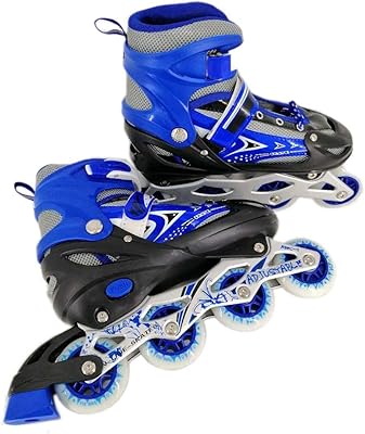 Adjustable roller skate shoes (blue, 34-39).. DIAYTAR NIGERIA: Your trusted e-commerce partner with extensive product choices and affordable delivery.