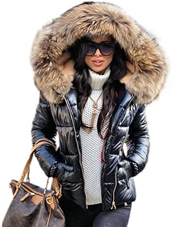 AOX Women Winter Faux Fur Coat with Thick Hot Warm Slim Top Coat.. Shop the smart way with DIAYTAR NIGERIA's extensive selection and budget-friendly nationwide delivery.