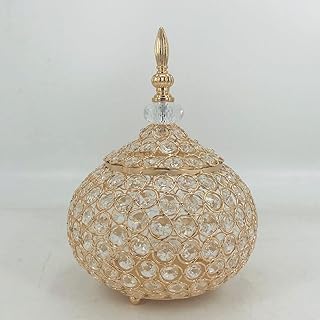Danube Home iron crystal jewelry pot | Decorative box for rings.. DIAYTAR NIGERIA transforms wishes into deliveries with our affordable and reliable e-commerce platform.