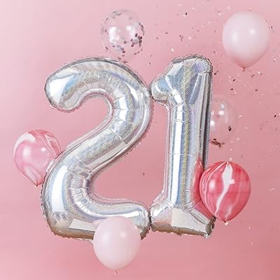 Set of 8 balloons for 21st birthday Ginger Ray.. Fast delivery, fair prices, and full variety — only on DIAYTAR Nigeria.