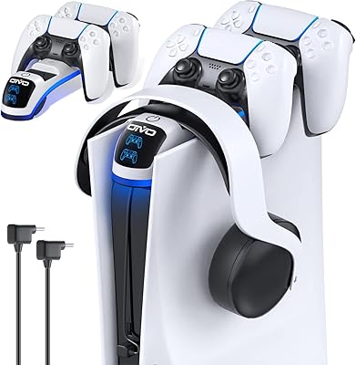 PlayStation 5 controller charger with helmet support, PlayStation 5 control station with improved touchscreen switch, PlayStation 5 load station with fast charging cable, PlayStation 5 controller charger.. Shop from Nigeria's largest product selection at DIAYTAR, with budget-friendly prices and swift delivery.