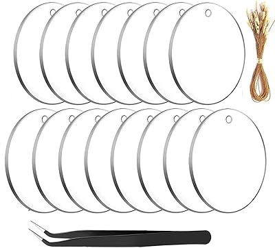 REDHK 81 CHRISTMENT KEY PARTS IN CHRISTMAS IN ACRYLIC, 15 colored strips, 3 "in transparent acrylic in the shape of a round circle for Christmas decoration, embossing, coloring and crafts.. Shop confidently with DIAYTAR NIGERIA's vast product range and budget-friendly nationwide shipping.