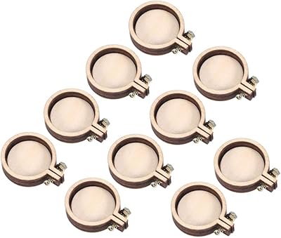 Outnice 15 mini embroidered hoop pieces, small round wooden frame for cross stitch, wooden display frame for art crafts, hand sewing, hanging.. DIAYTAR Nigeria offers the perfect blend of affordability and efficiency. Shop now and get your products delivered between 5 and 8 days nationwide.