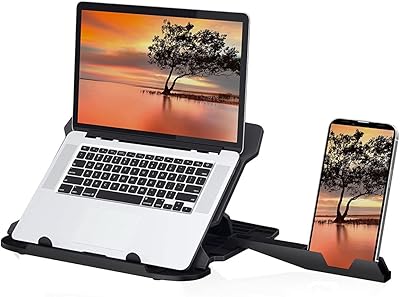 Portronix laptop support my buddy por-1157 hexa 22 with 7 adjustable angles and 360 degree rotary base (black).. Experience convenient online shopping on DIAYTAR Nigeria — wide selection and affordable delivery.